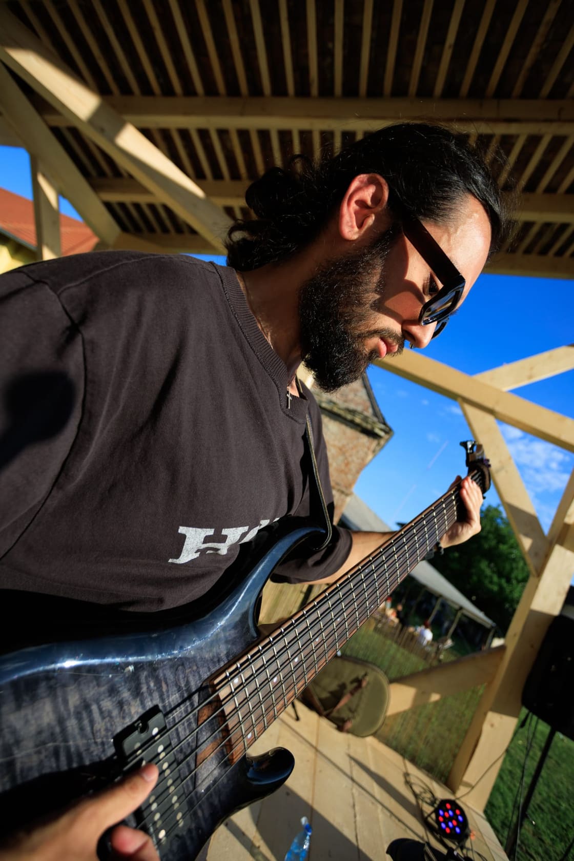 Portrait of MoonGroove’s bass player